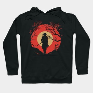 Red moon Samurai Hoodie